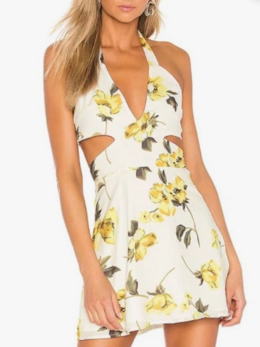 Superdown summer dress with cutouts